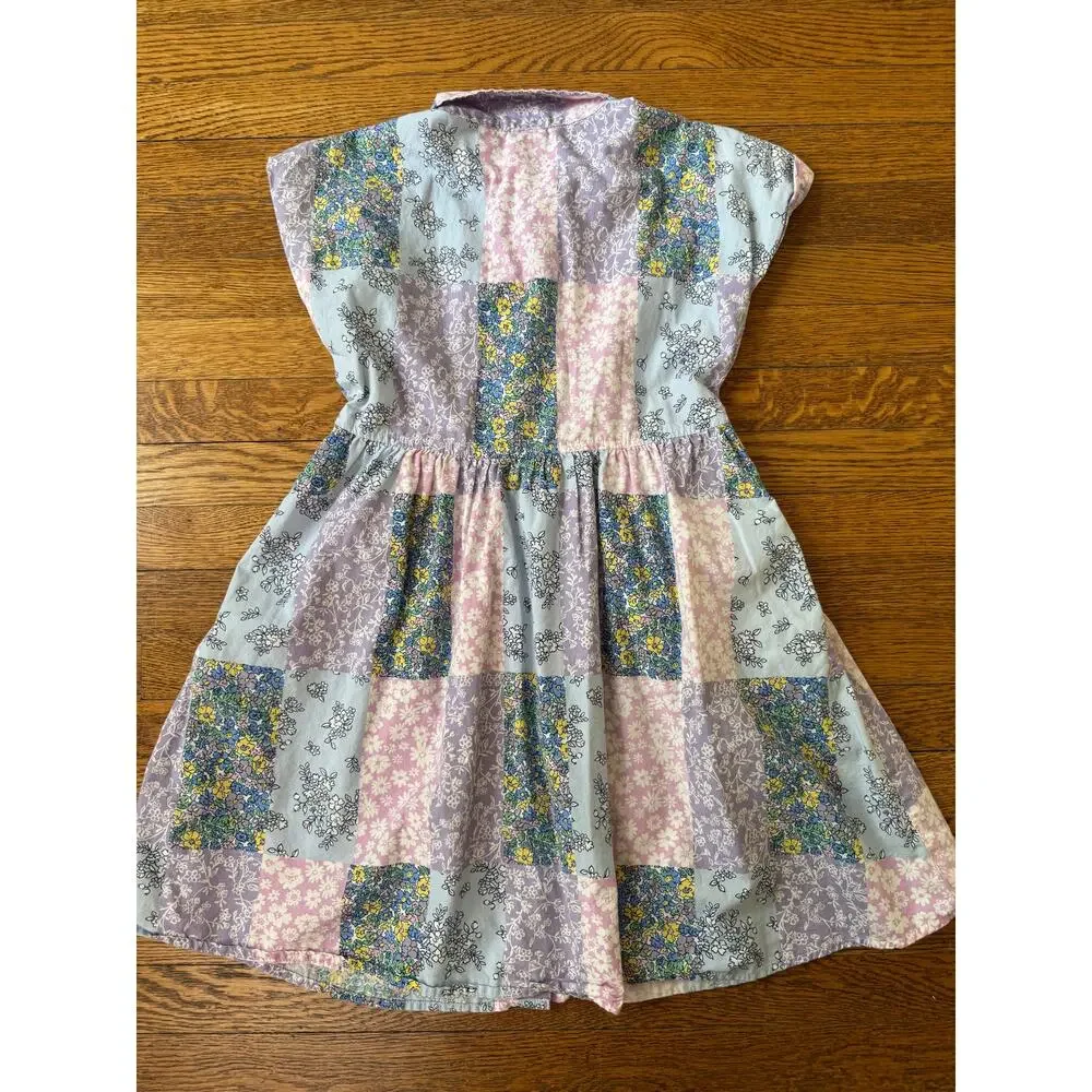 Wonder Nation Girls' Patchwork Floral Dress Size 7-8